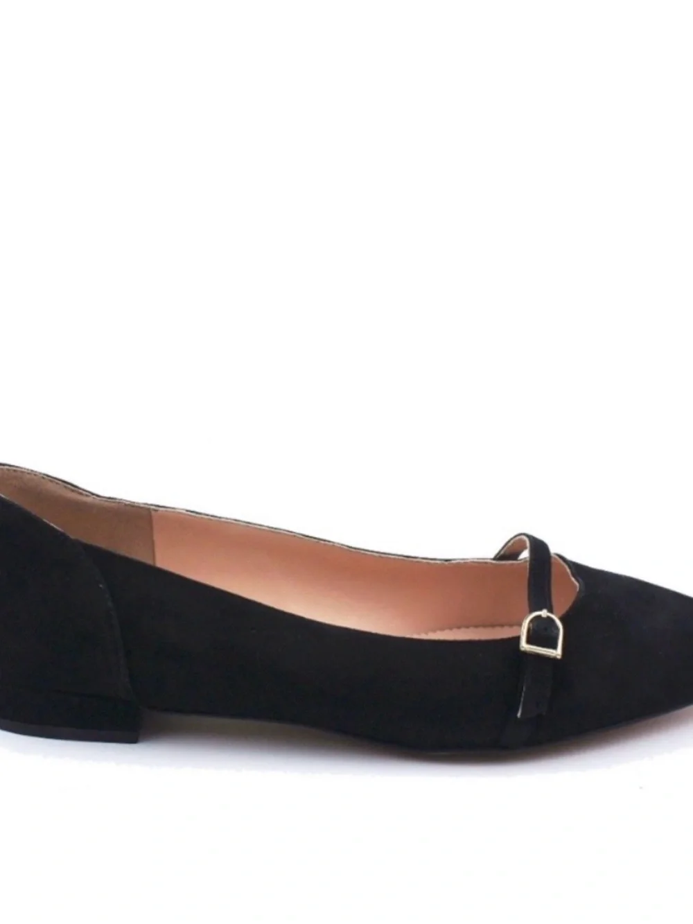 J. Crew Gwen Mary Jane Black Suede Ballet Flats Shoes Sz 9.5 Women’s
